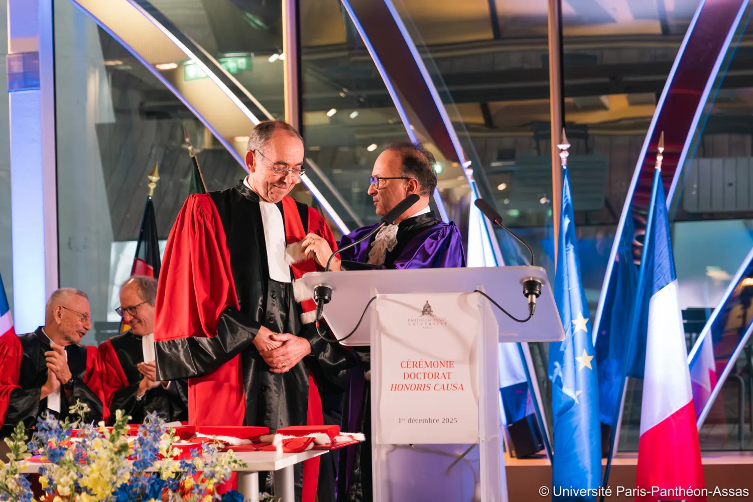John Cartwright receiving his honorary doctorate