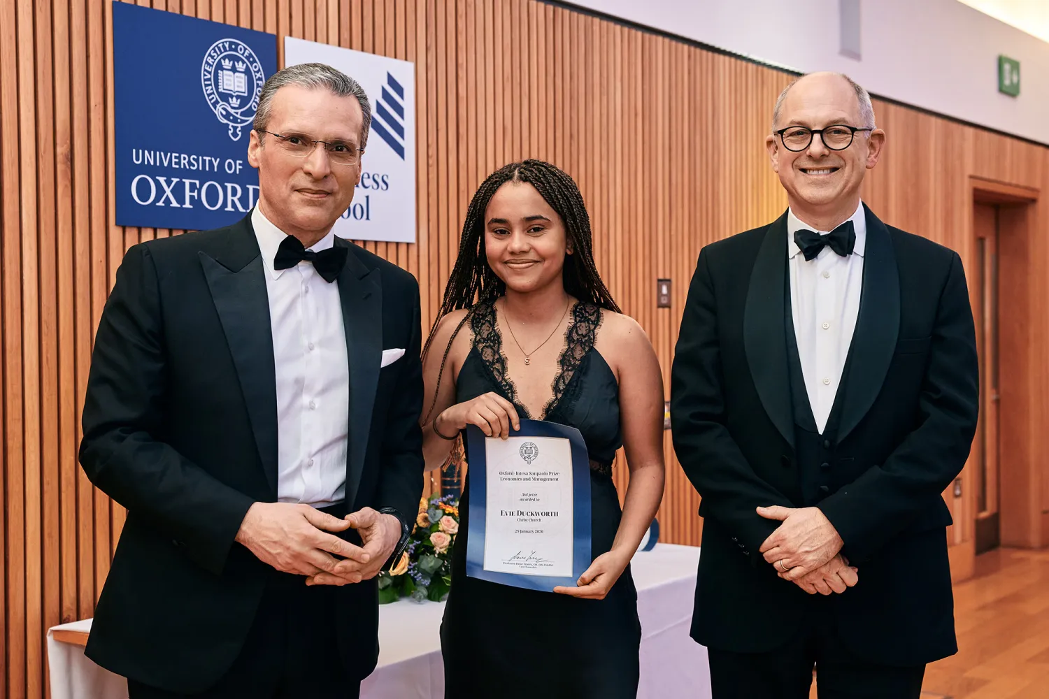 Evie Duckworth with her prize