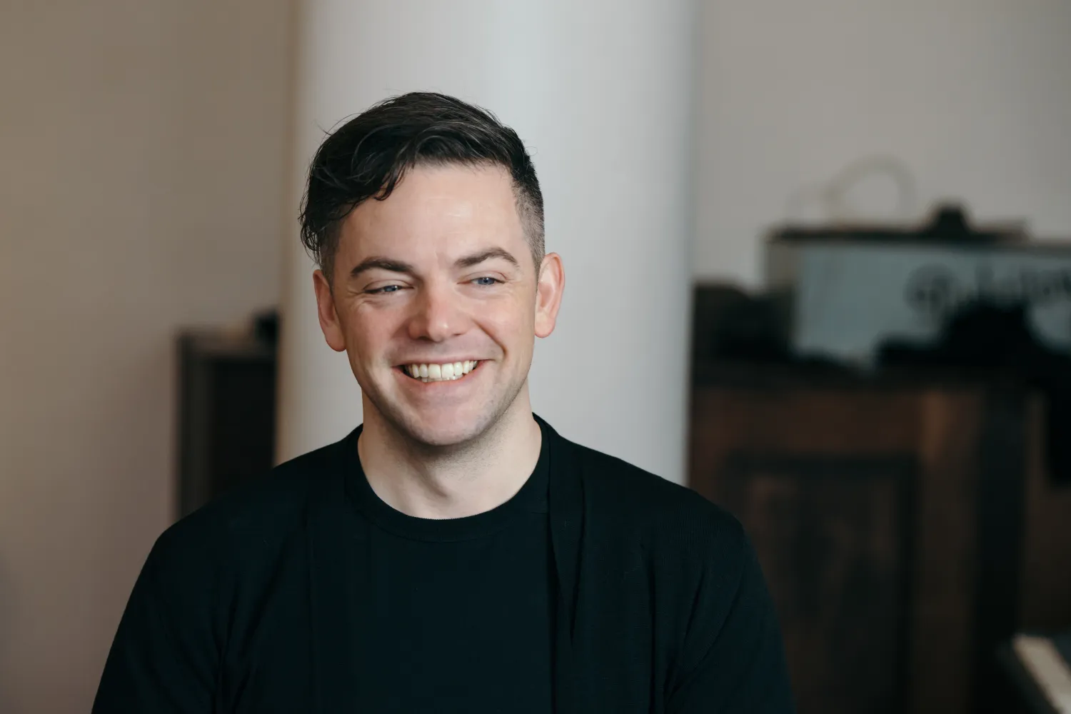 portrait photo of Nico Muhly. 