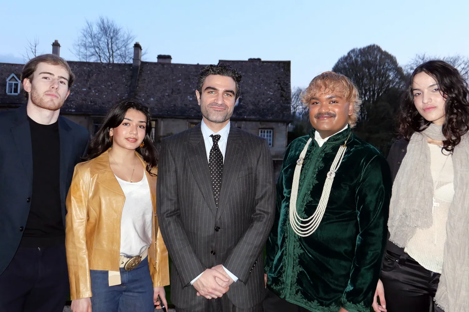 Adam Baidawi with members of Oxford Fashion Society