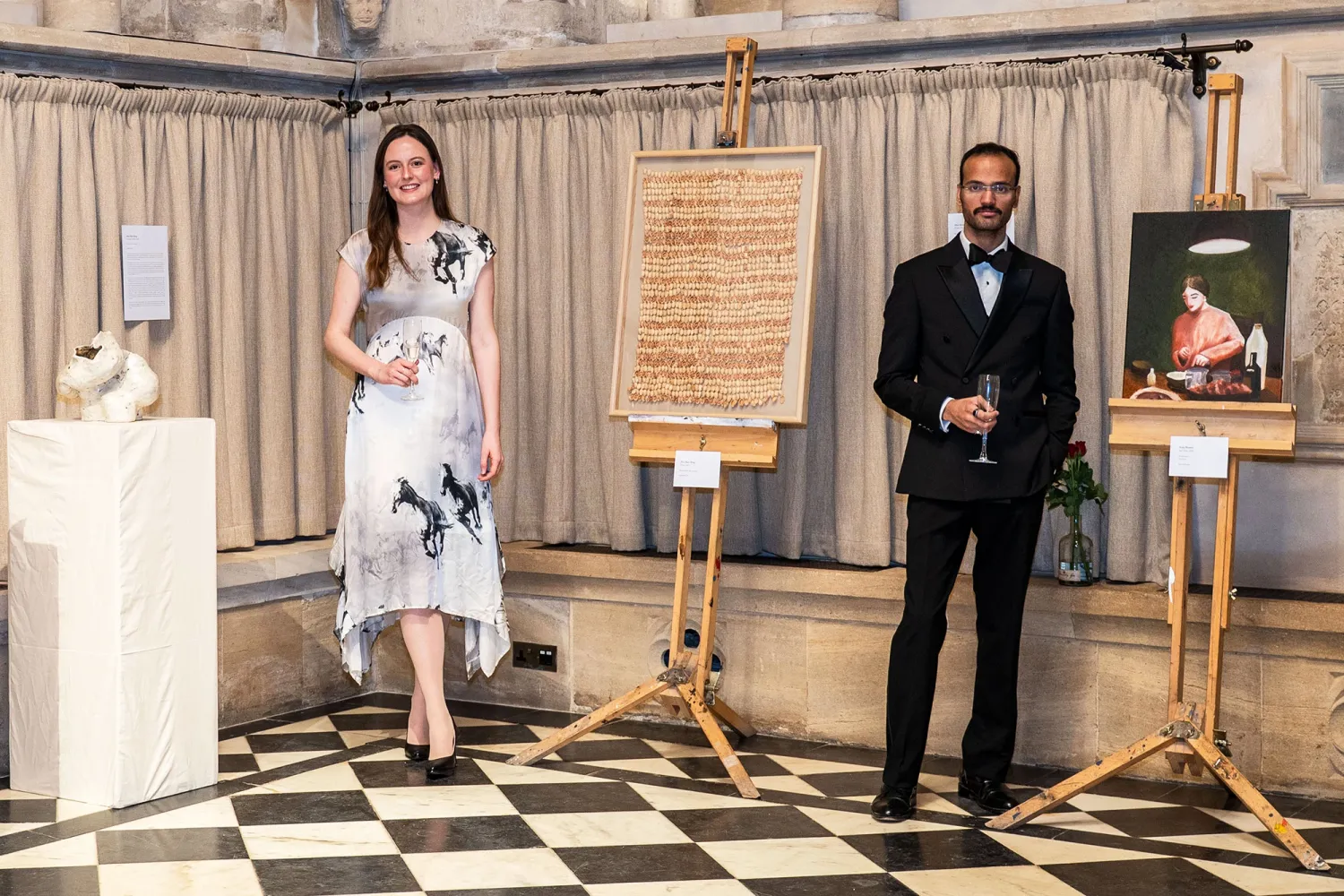 Aniq Shamsi and Alice King at their exhibition