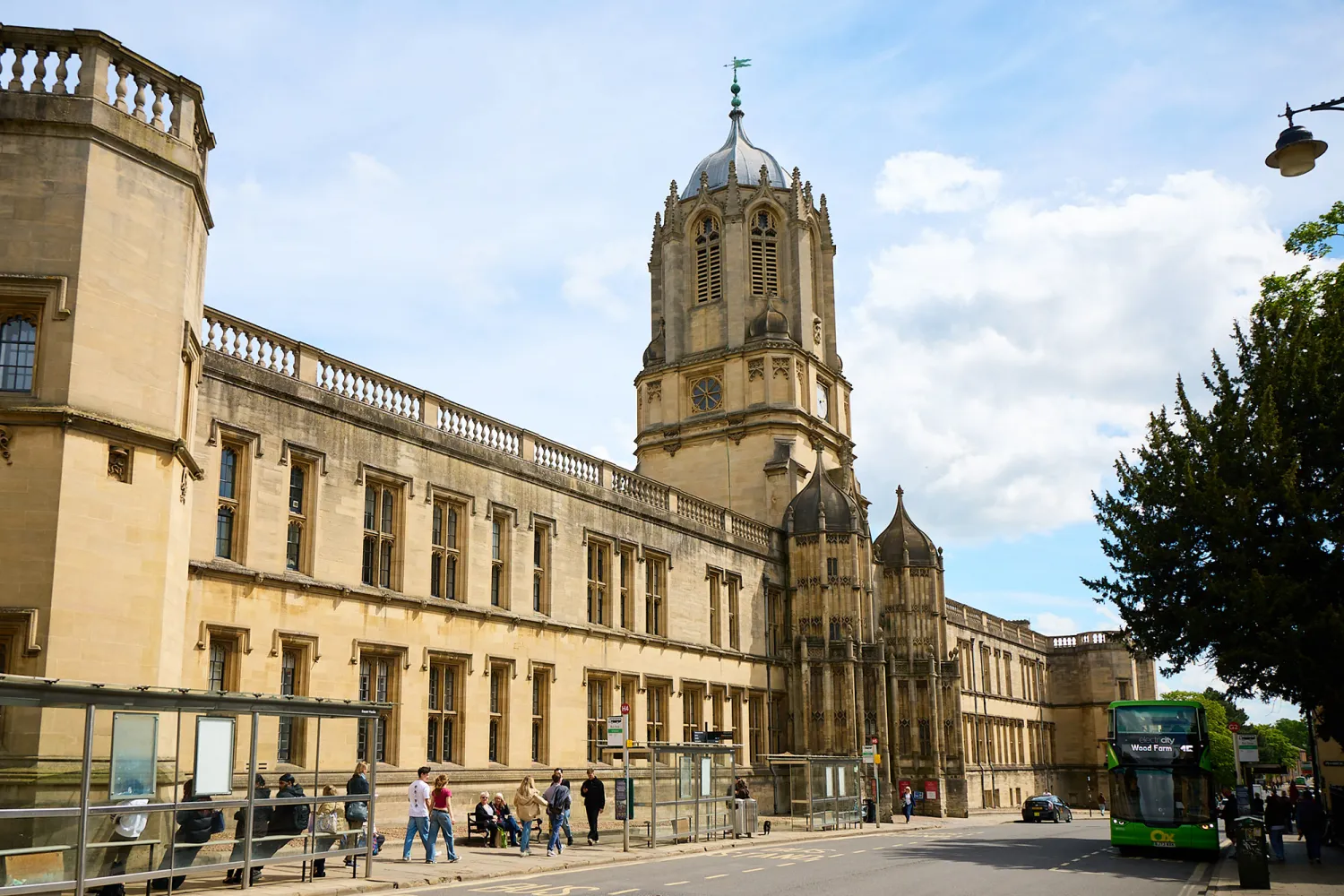 Tom Tower and St Aldate's from outside College