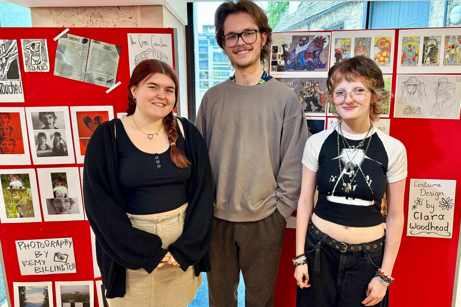 Students at the Pride Exhibition