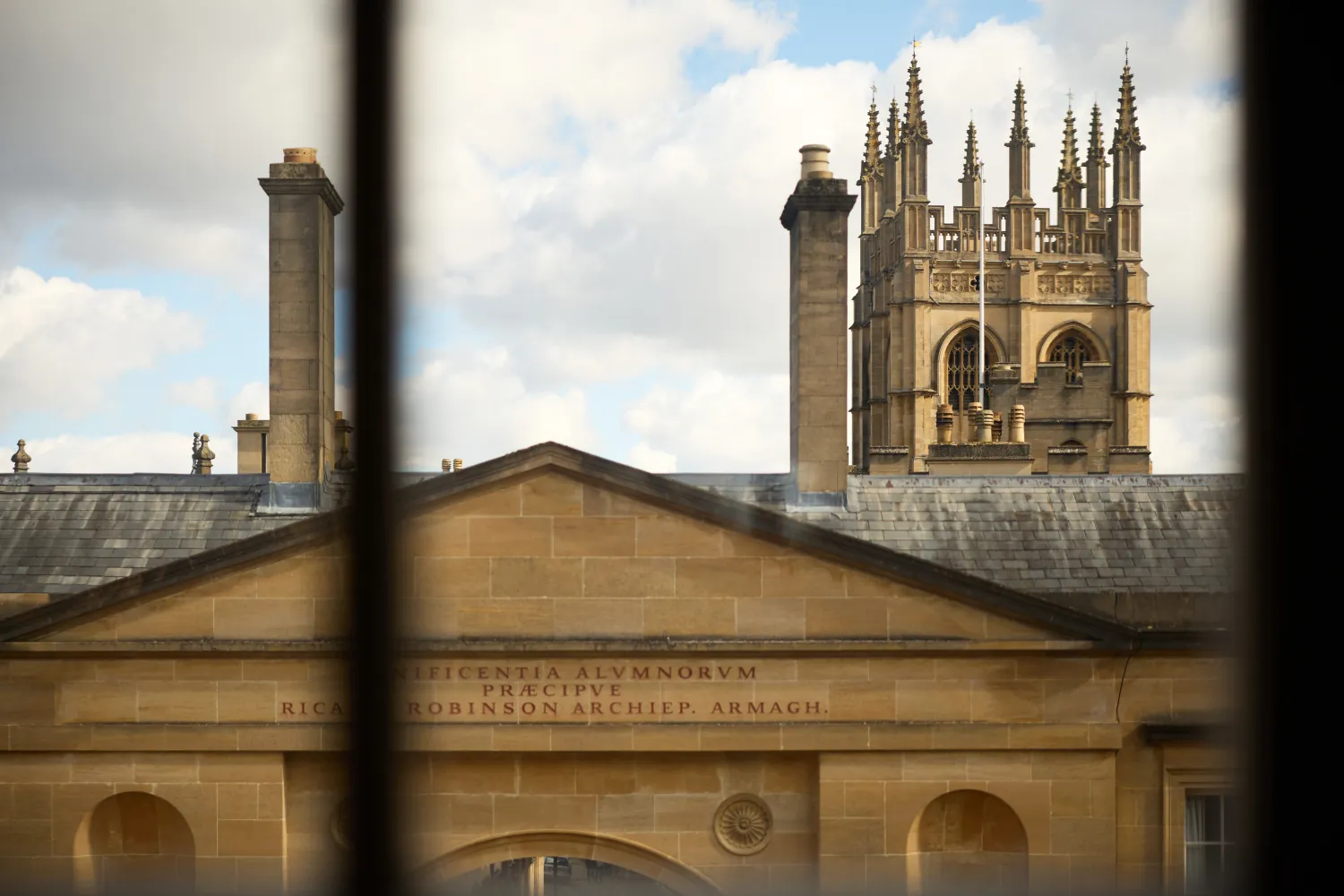 A view from Christ Church Upper Library, towards Canterbury Gate