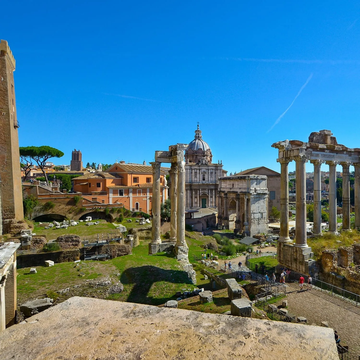 The forum in Rome, Italy