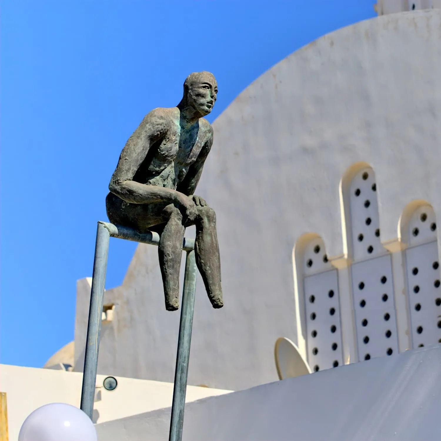 Sculpture in Santorini, Greece