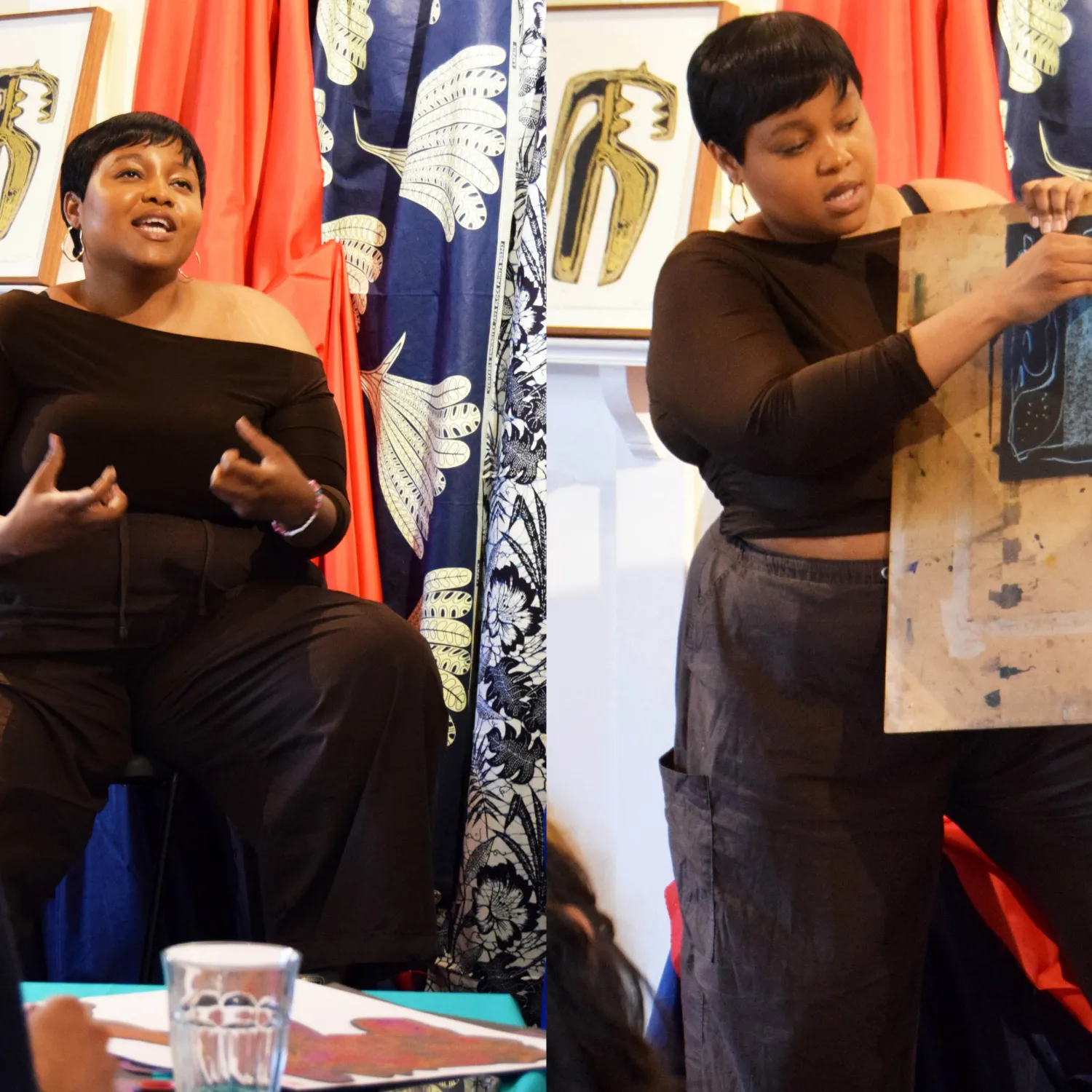 Siphiwe Mnguni providing a workshop at Christ Church