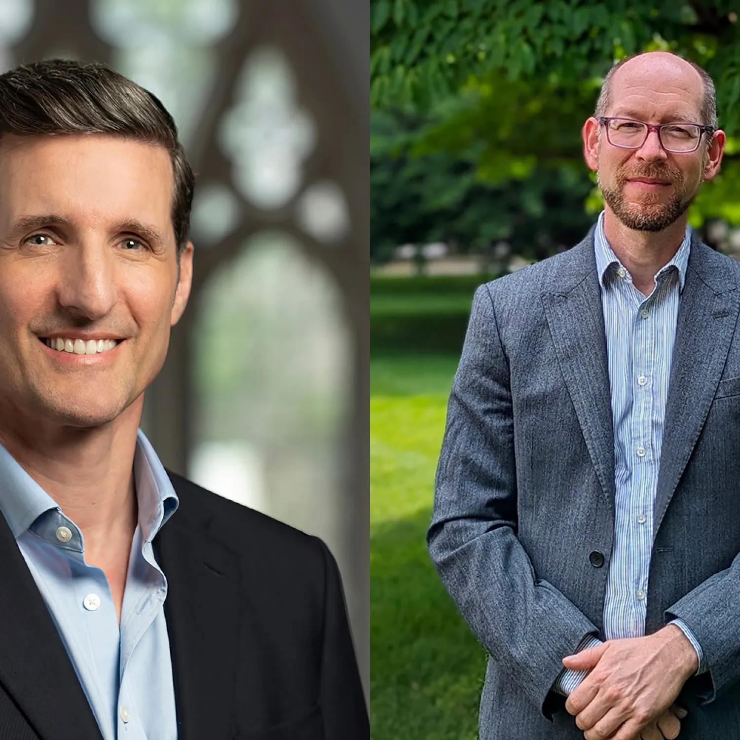 Professor Luke Bretherton (left) and Professor Andrew Davison