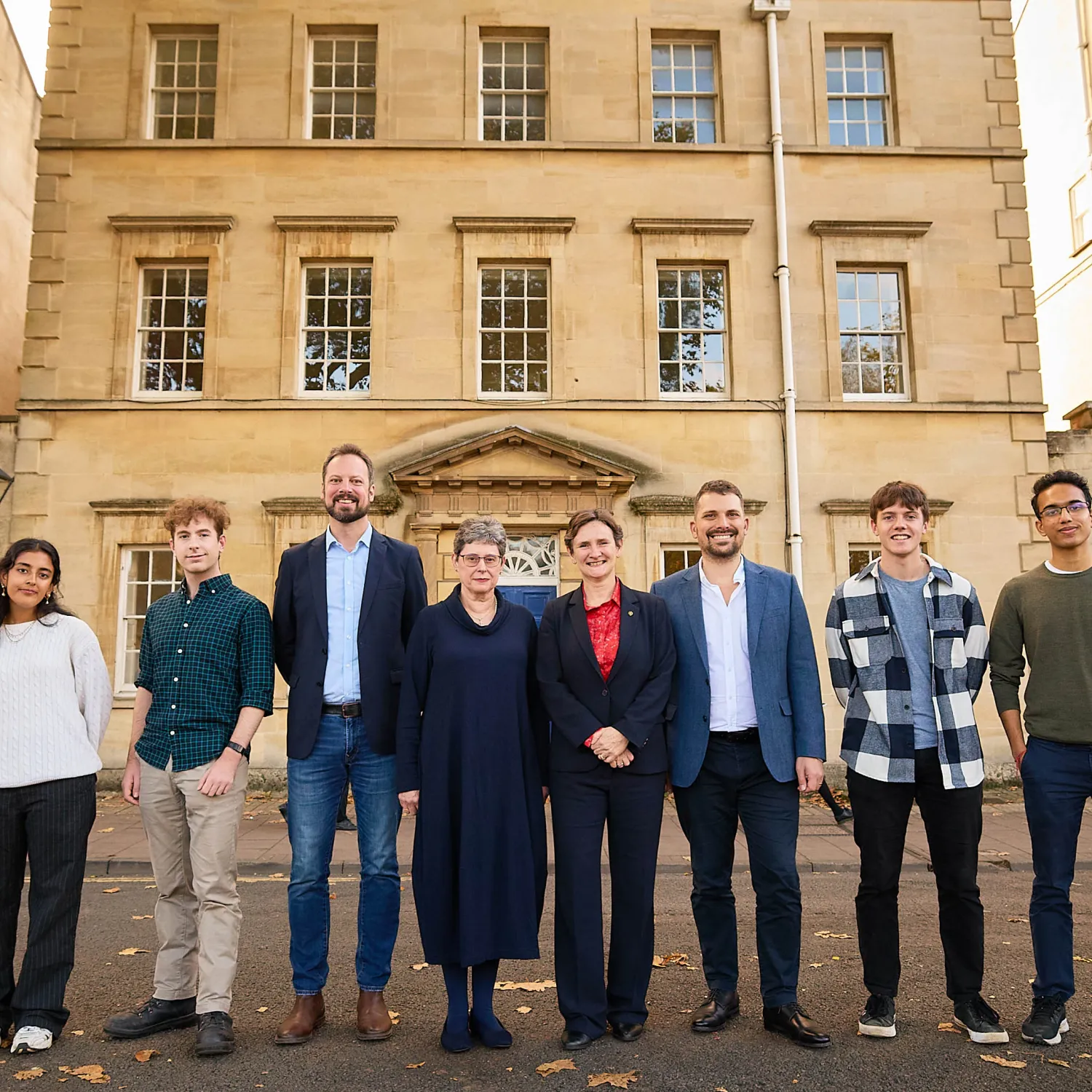 The 37 St Giles team in front of the building