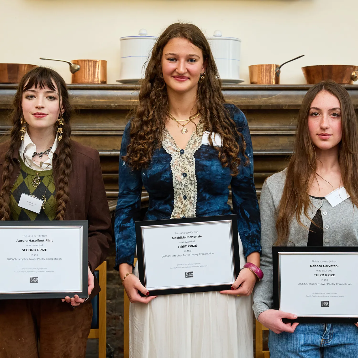 The 2025 Tower Poetry Competition winners