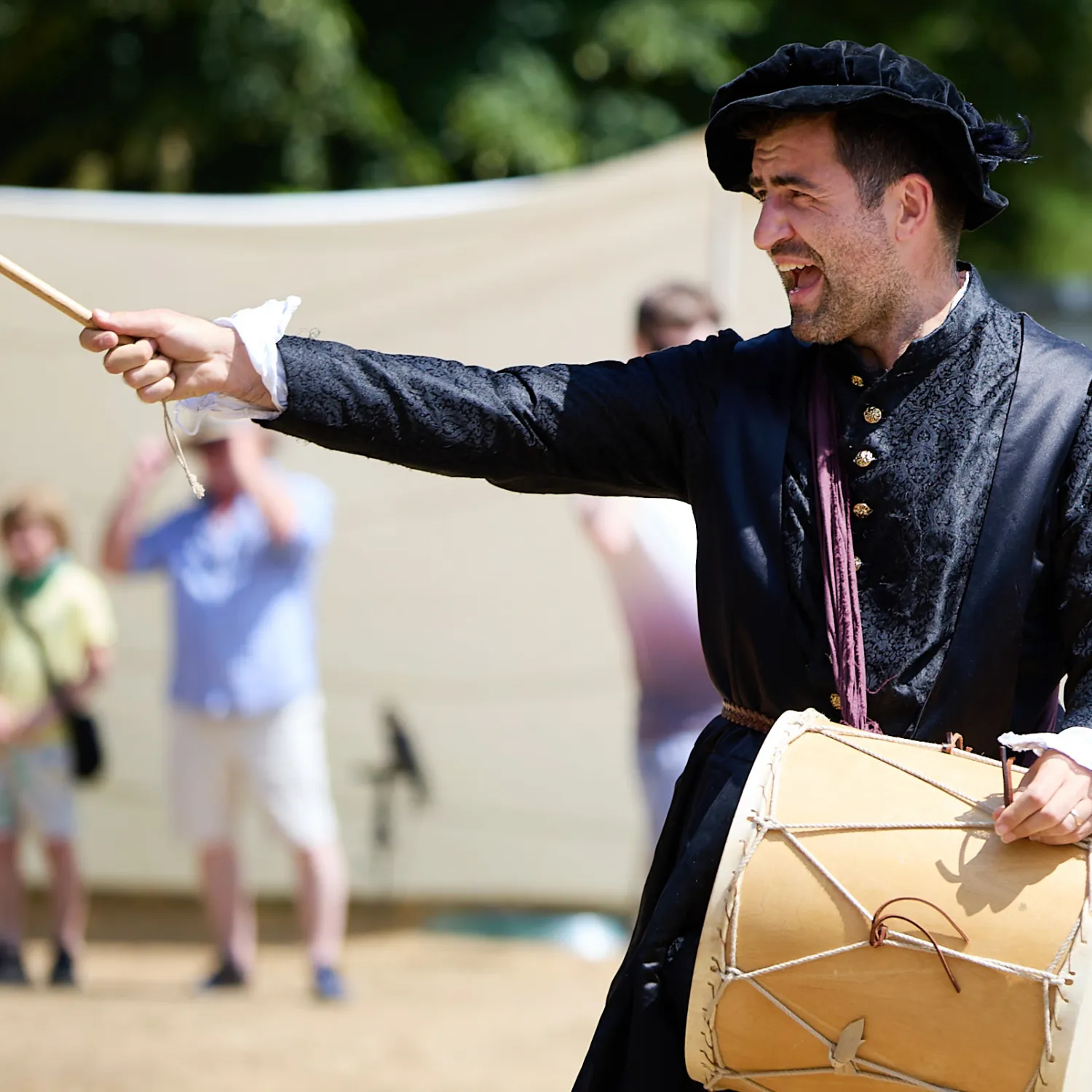 Christ Church Tudor Fayre drummer