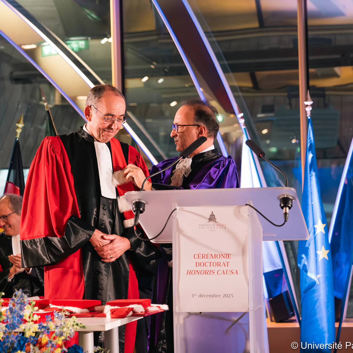 John Cartwright receiving his honorary doctorate
