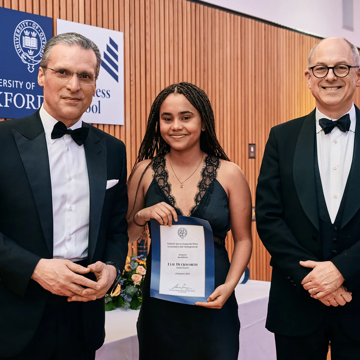 Evie Duckworth with her prize