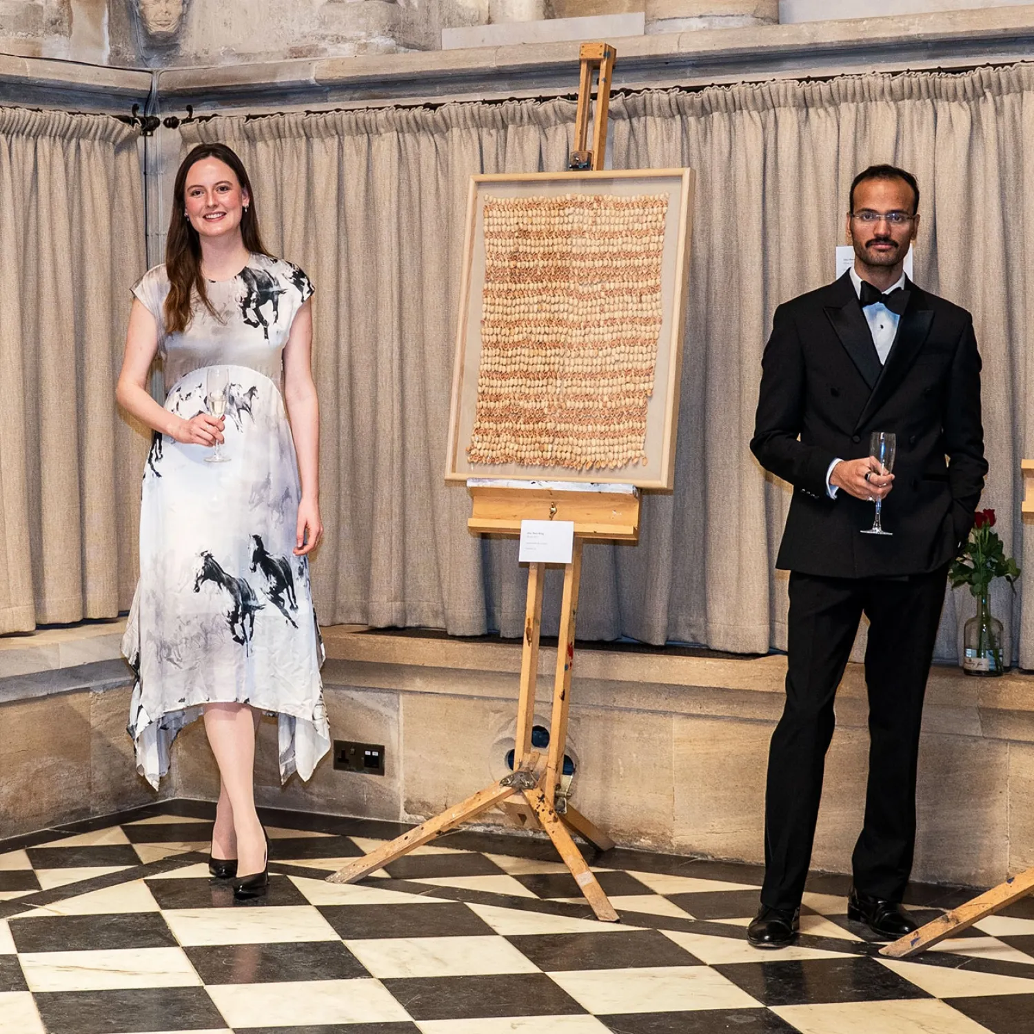 Aniq Shamsi and Alice King at their exhibition