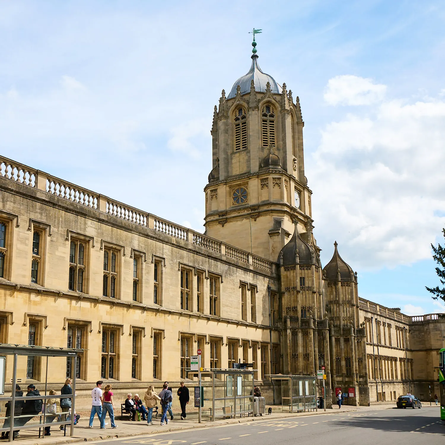 Tom Tower and St Aldate's from outside College