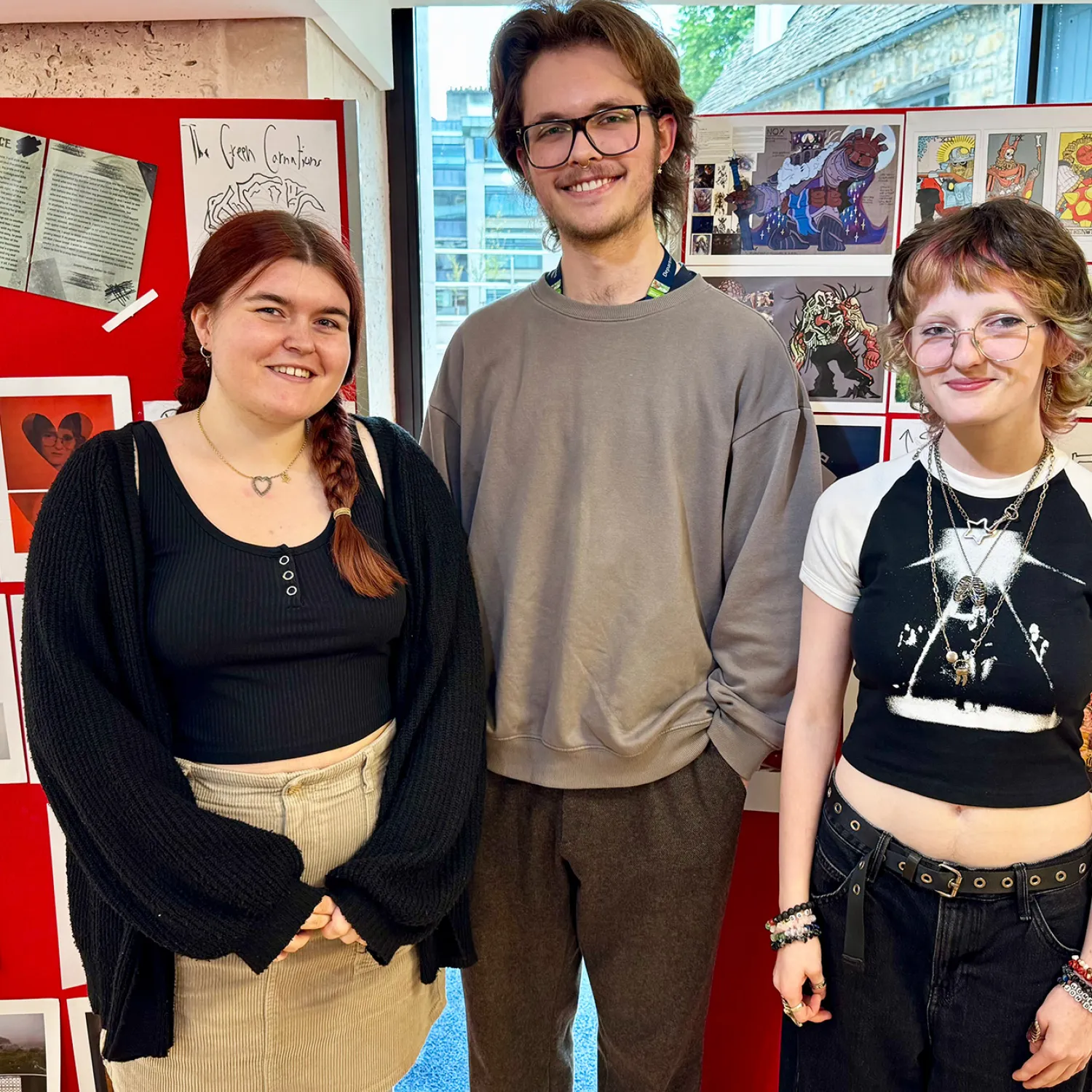 Students at the Pride Exhibition