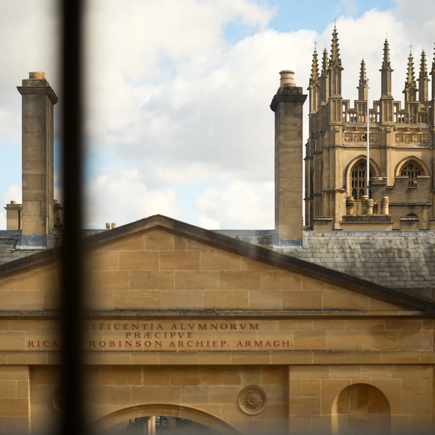 A view from Christ Church Upper Library, towards Canterbury Gate