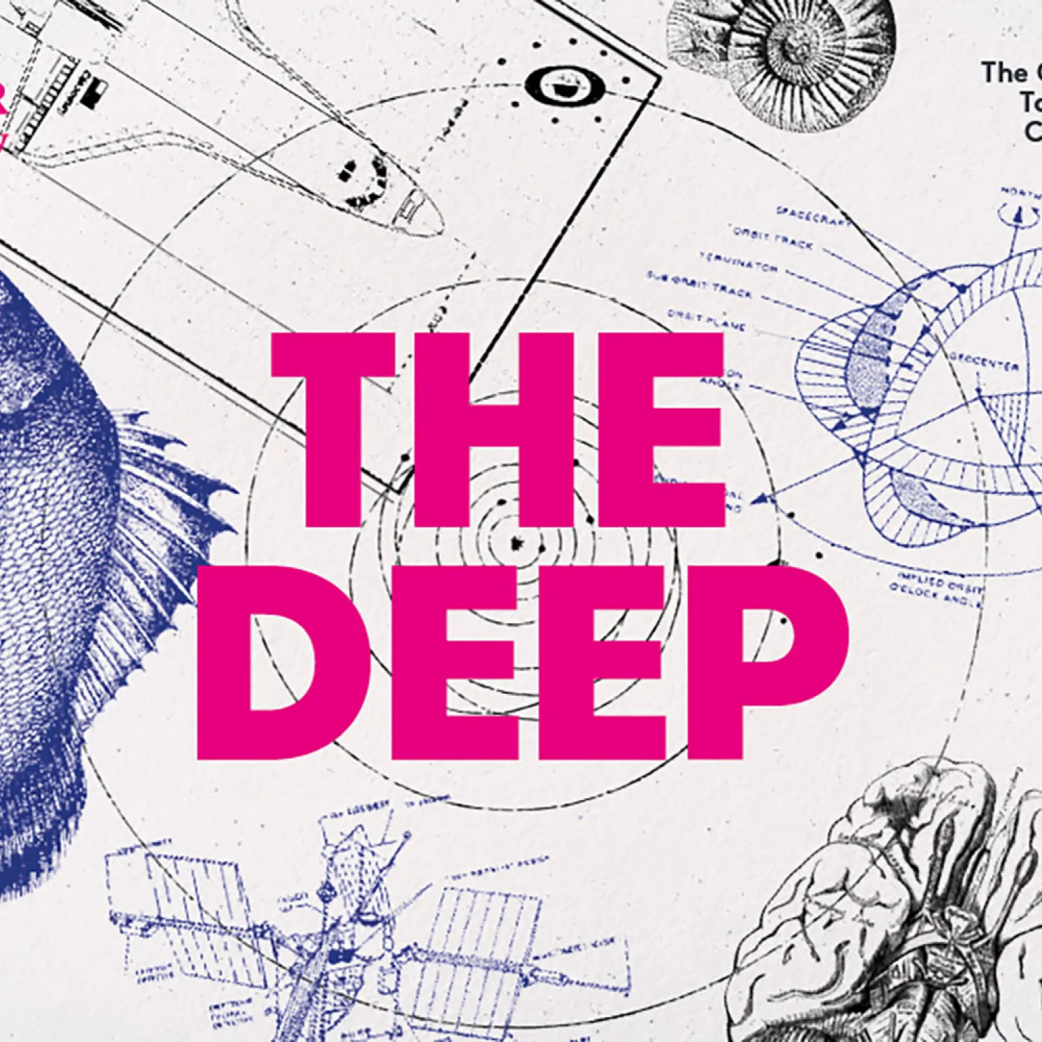 Graphic designed to promote Tower Poetry 2026 theme, 'The Deep'