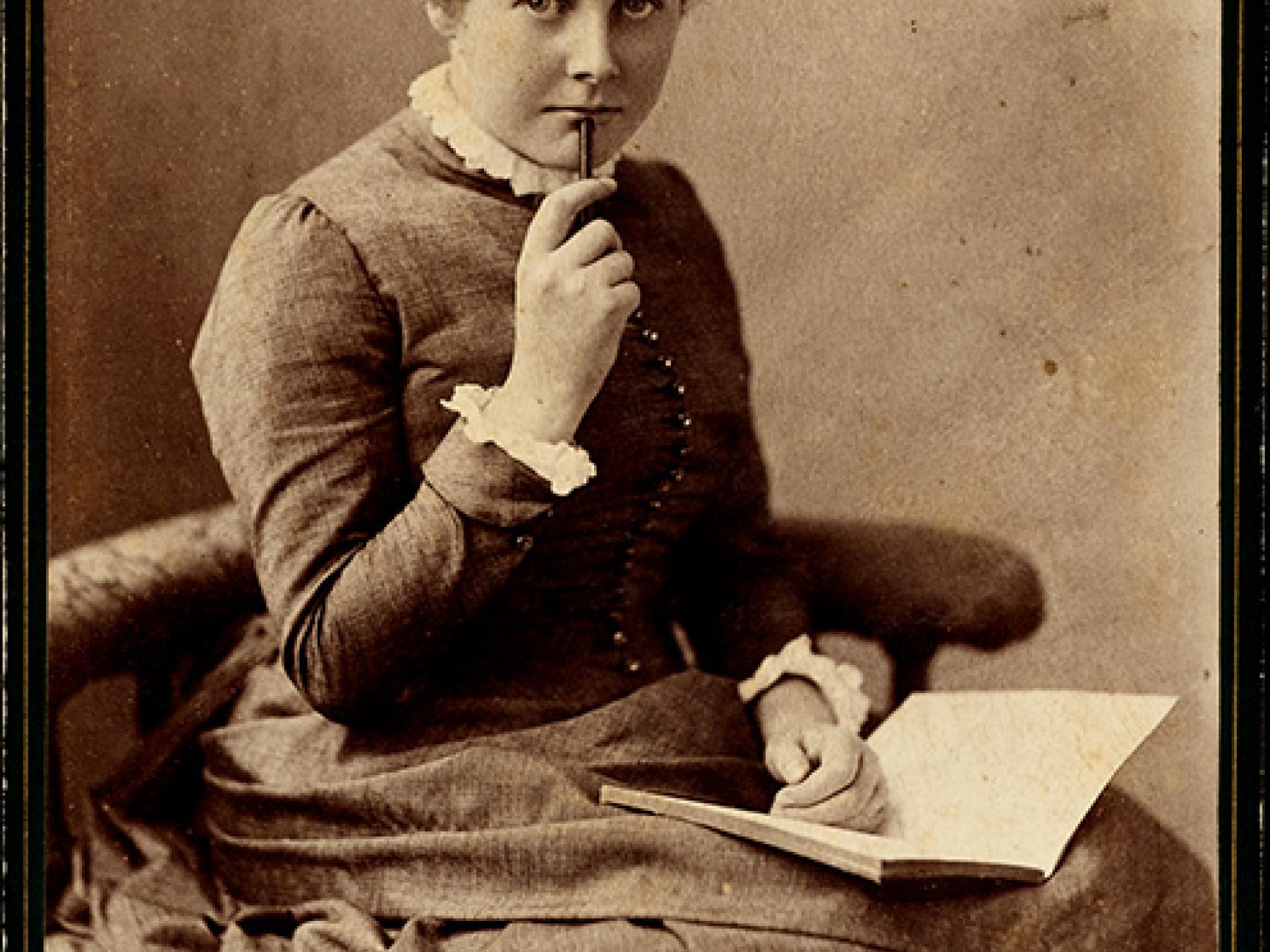 Photograph of Edith Rix, 1885