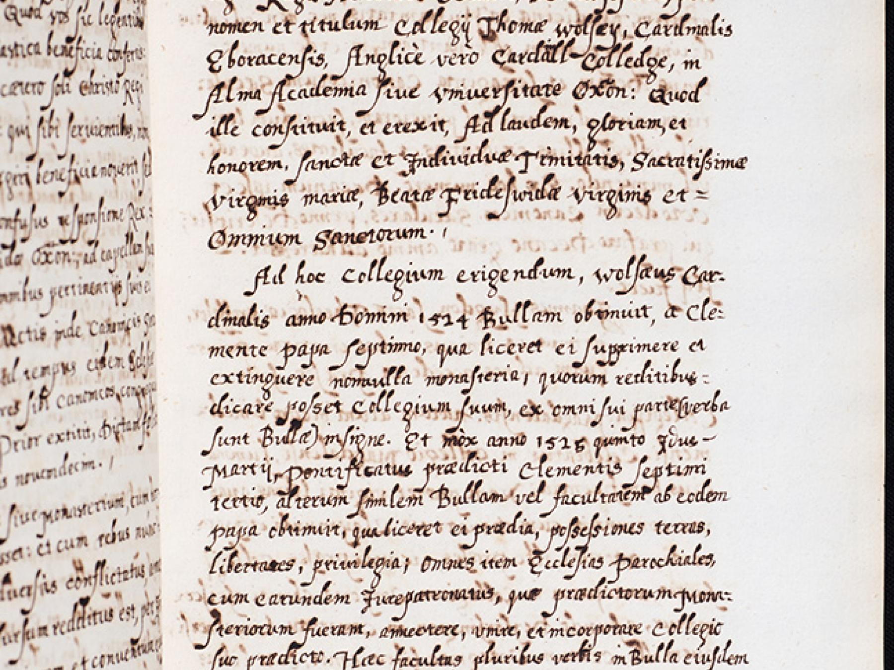 James Gilpin’s lists of the canons of Cardinal College, King Henry VIII College, and Christ Church, c. 1750