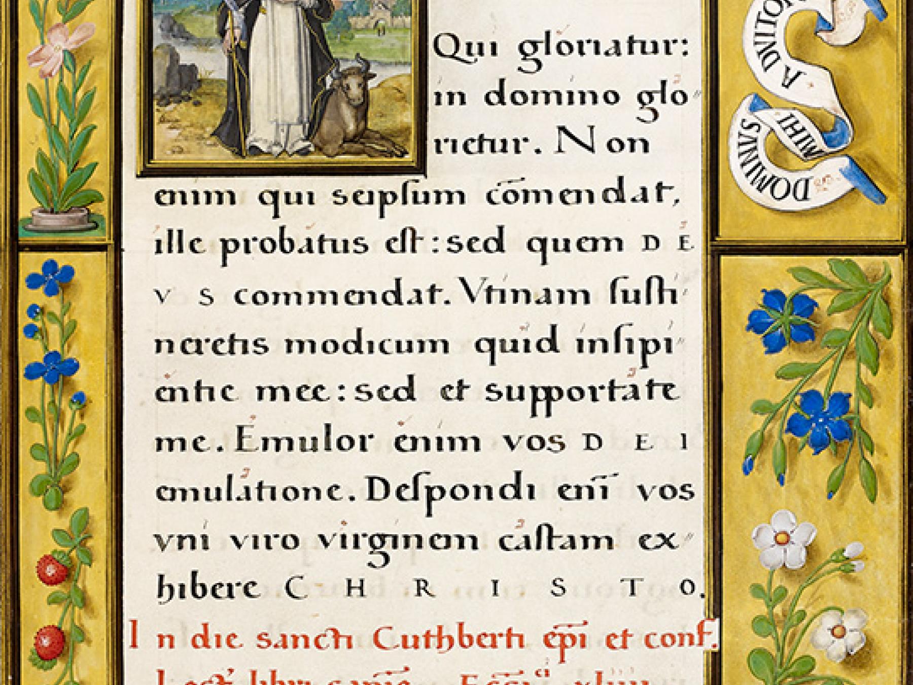 Page from Wolsey's Epistle Lectionary, Christ Church MS 101